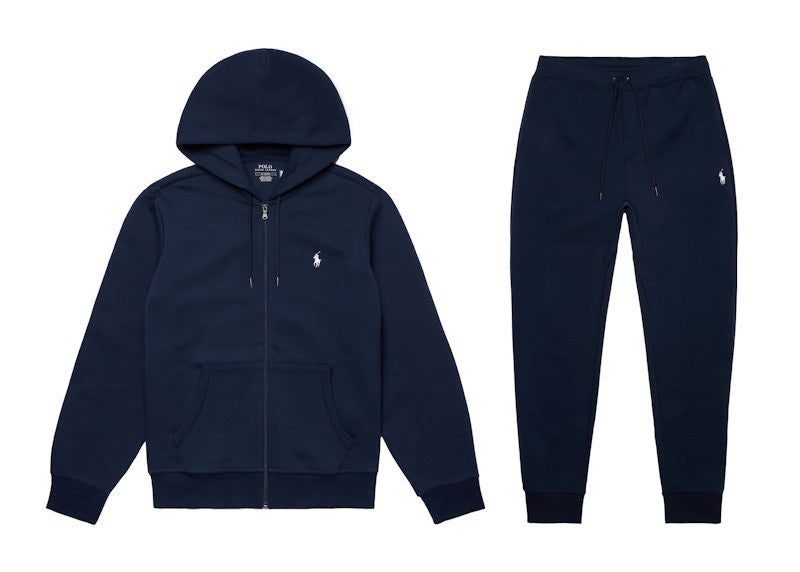 Polo Ralph Lauren Double-Knit Full-Zip Hoodie and Double-Knit Jogger Pant Set Aviator Navy