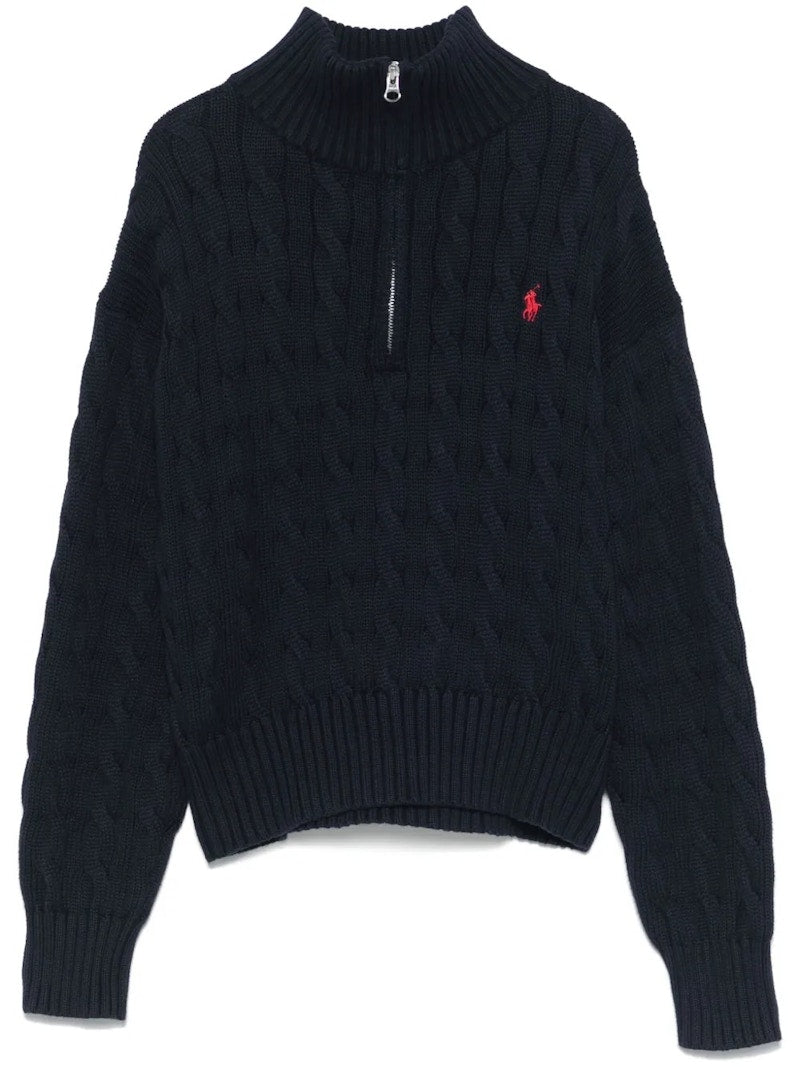 Polo Ralph Lauren Half Zipper Long Sleeve Pullover Hunter Navy