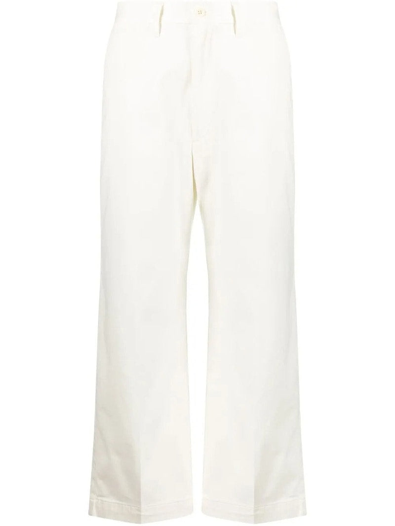 Polo Ralph Lauren High Waisted Cropped Trousers Warm White