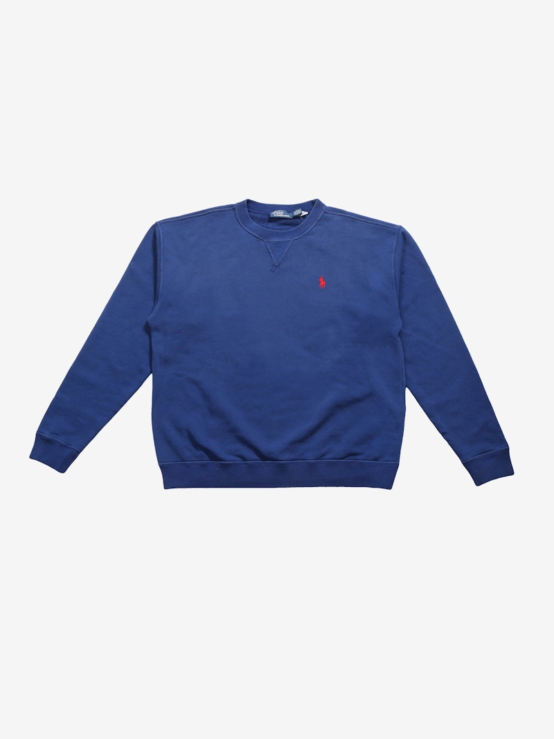 Polo Ralph Lauren Island Fleece Long Sleeve Sweatshirt Harrison Blue