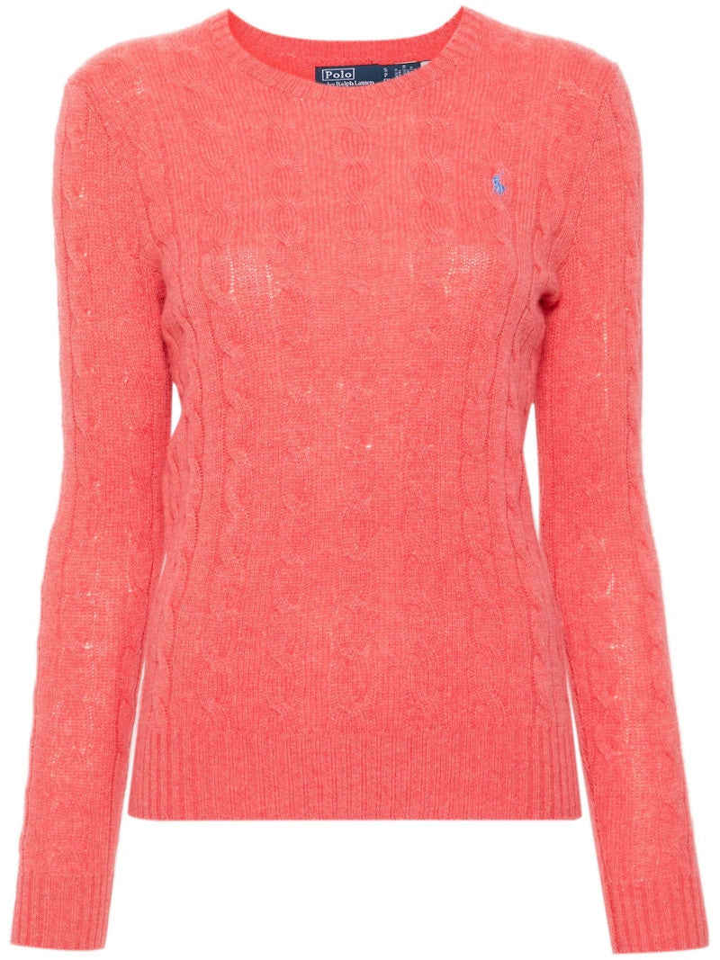 Polo Ralph Lauren Julianna Long Sleeve Pullover Rosette Heather