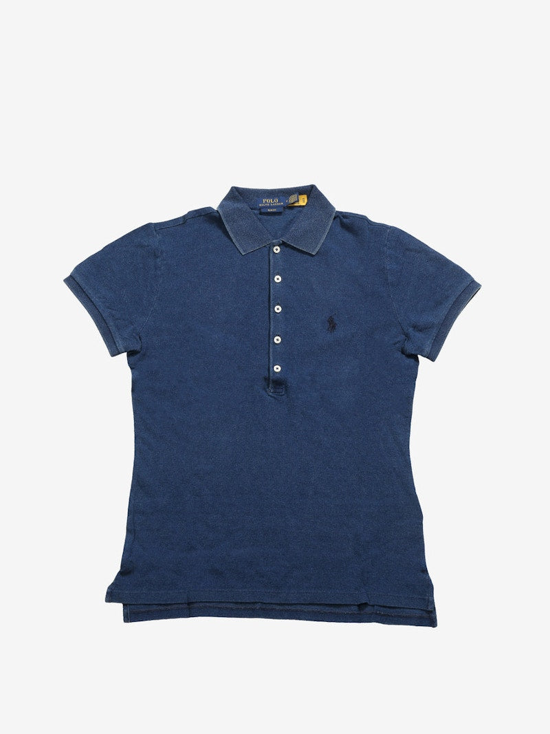 Polo Ralph Lauren Julie Slim Ss Polo Shirt Indigo Blue