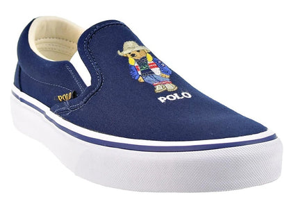 Polo Ralph Lauren Keaton Slip On Cowboy Polo Bear Navy