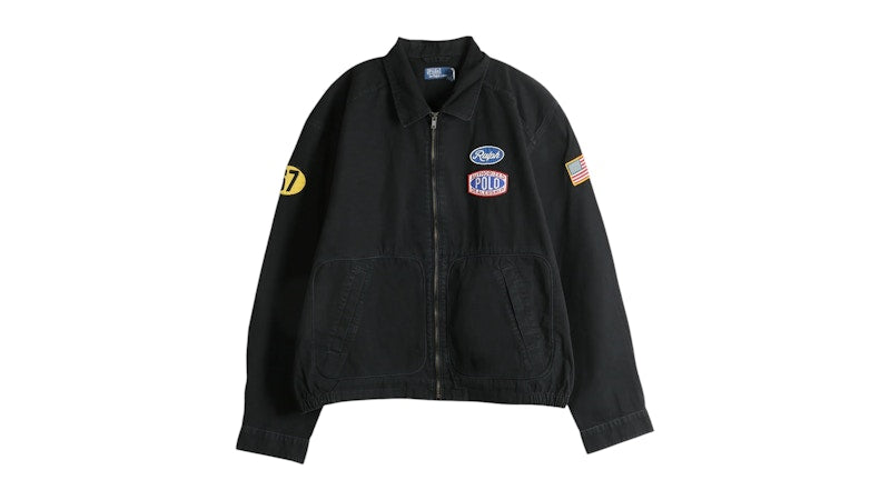Polo Ralph Lauren L/S Canvas Lingmoor F1 Windbreaker Black
