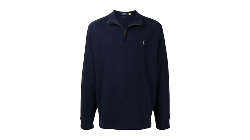 Polo Ralph Lauren L/S Estate Rib 1/2 Zip Pullover Cruise Navy
