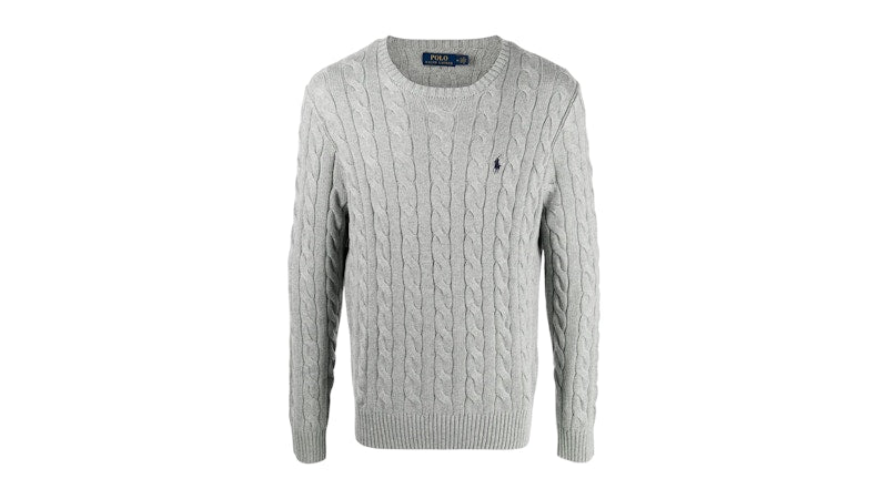 Polo Ralph Lauren L/S Knit Crewneck Sweater Fawn Grey Heather