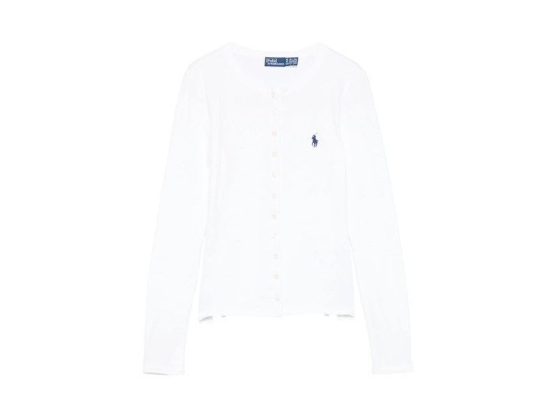 Polo Ralph Lauren Long Sleeve Cardigan White