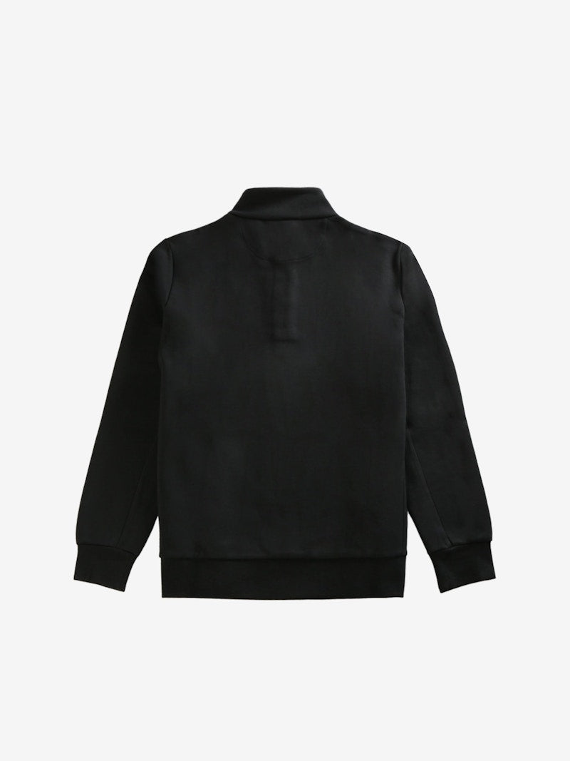 Polo Ralph Lauren Long Sleeve Double Knit Tech Snap Mock Neck Sweatshirt Black