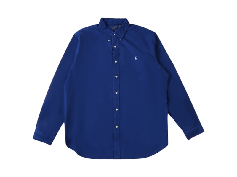 Polo Ralph Lauren Long Sleeve Oxford Sport Shirt Chalet Blue