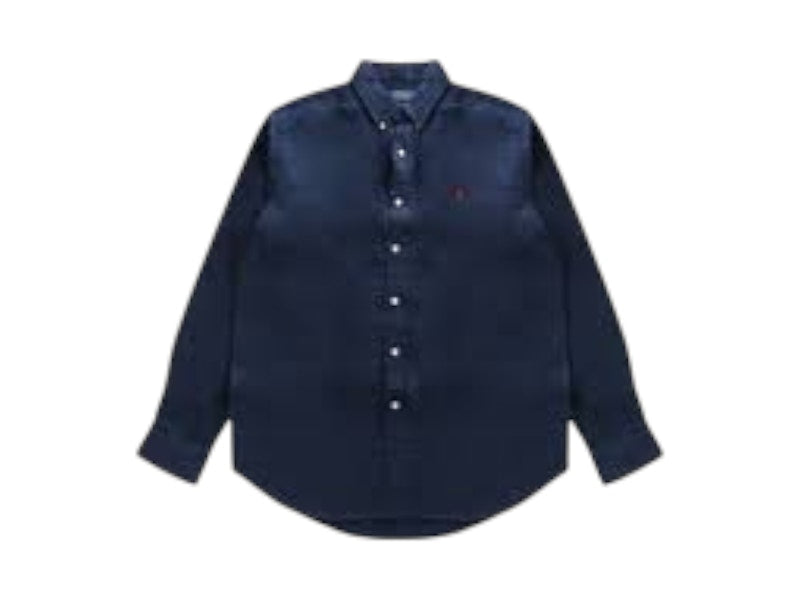 Polo Ralph Lauren Long-Sleeve Piece Dyeinenport (V1) S Shirt Newport Navy