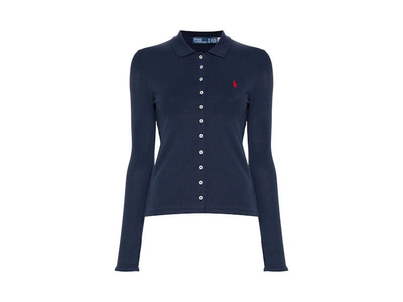 Polo Ralph Lauren Long Sleeve Polo Shirt Newport Navy