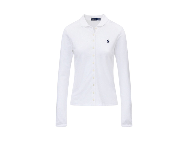 Polo Ralph Lauren Long Sleeve Polo Shirt White