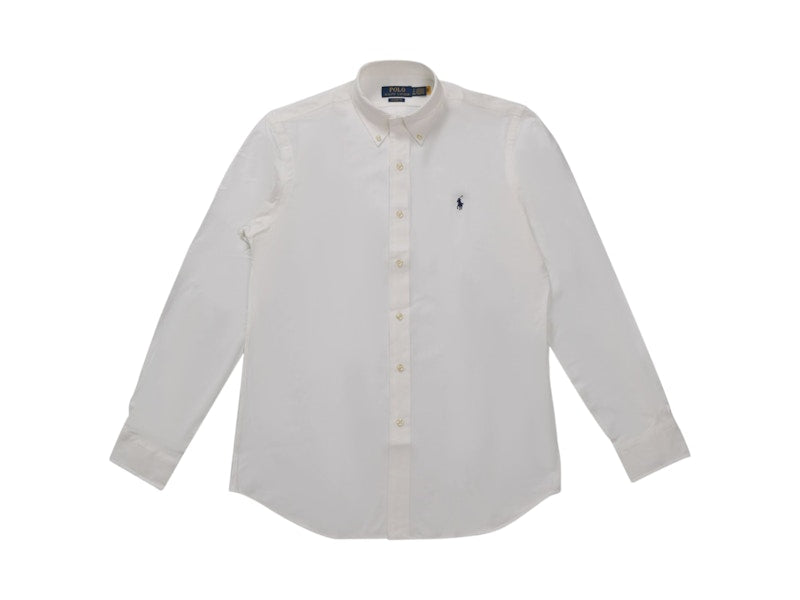 Polo Ralph Lauren Long-Sleeve Stretch Poplin Shirt White