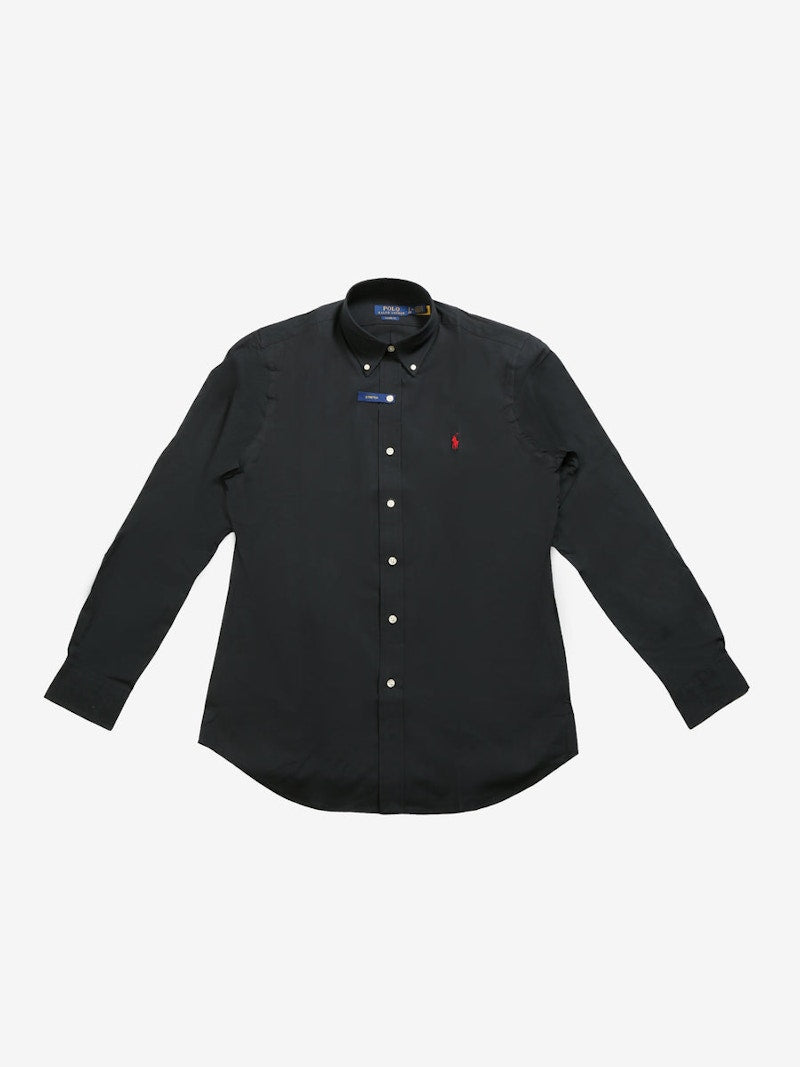 Polo Ralph Lauren Longleevetretch Poplin Classic Fit Shirt Polo Black
