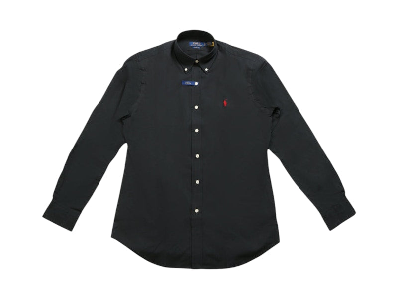 Polo Ralph Lauren Longleevetretch Poplin Classic Fit Shirt Polo Black
