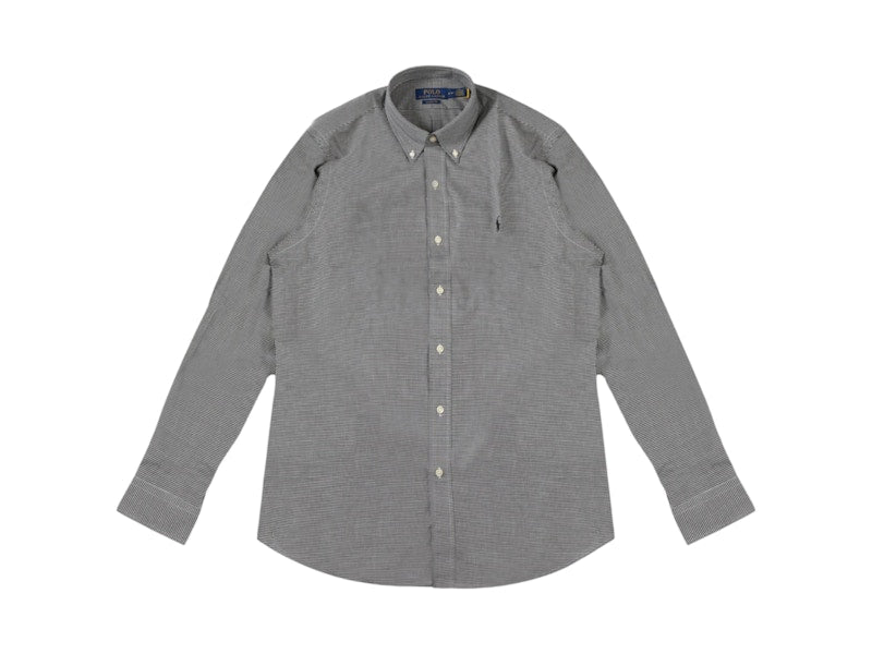 Polo Ralph Lauren Longleevetretch Poplin Shirt Black/White