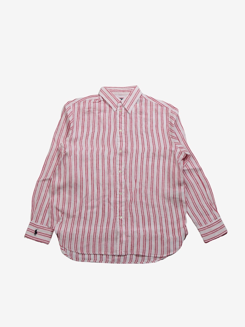 Polo Ralph Lauren Oversize Fit Striped Linen Shirt Multi