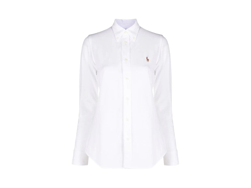 Polo Ralph Lauren Oxford LS Heidi Skinny Long Sleeve Shirt White