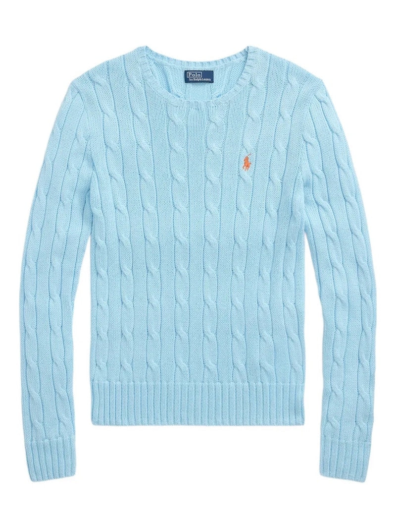 Polo Ralph Lauren Pima Cotton Julianna Long Sleeve Pullover Yamaid Stone Blue