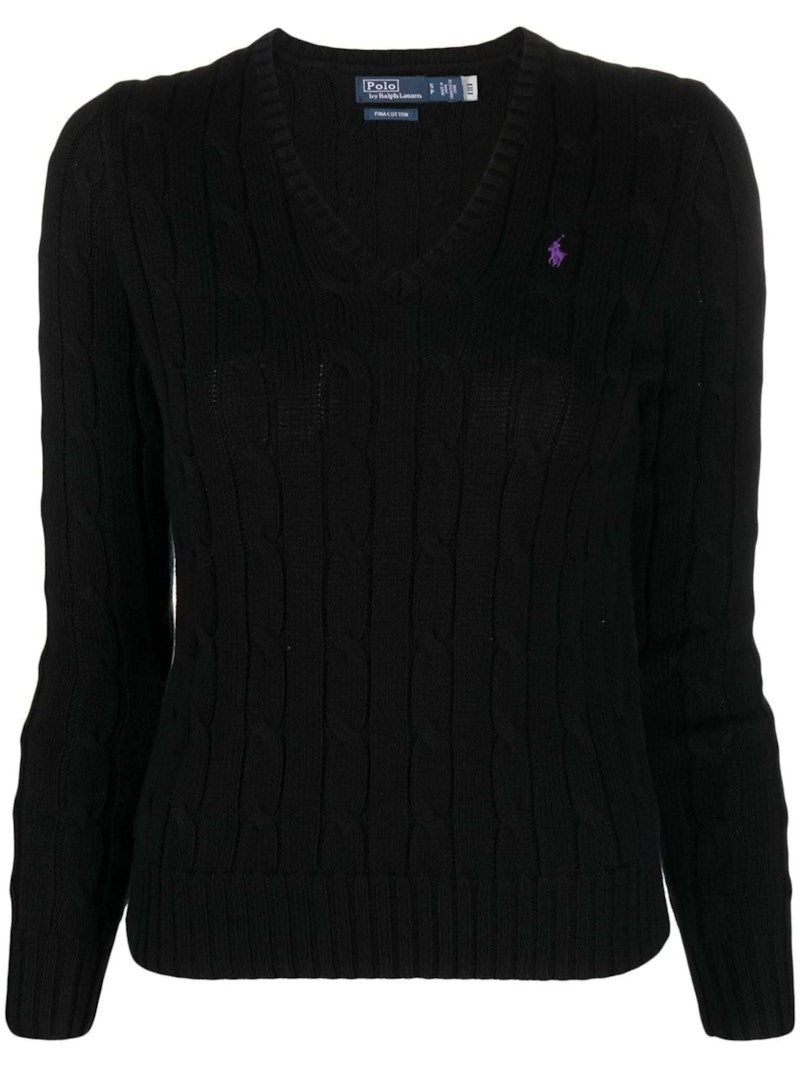 Polo Ralph Lauren Pima Cotton Kimberly LS Pullover Black
