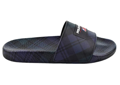 Polo Ralph Lauren Polo Sport Slide Plaid Black Navy