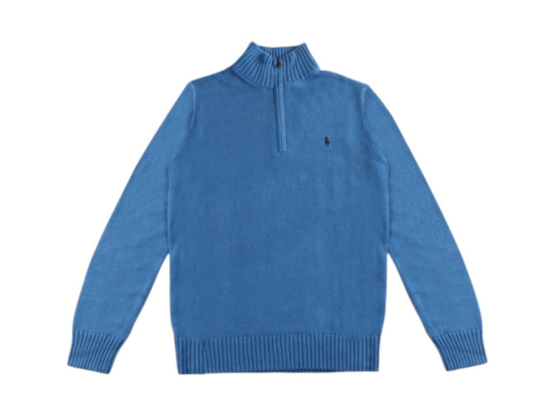 Polo Ralph Lauren Quarter Zip Pullover Blue Orbit