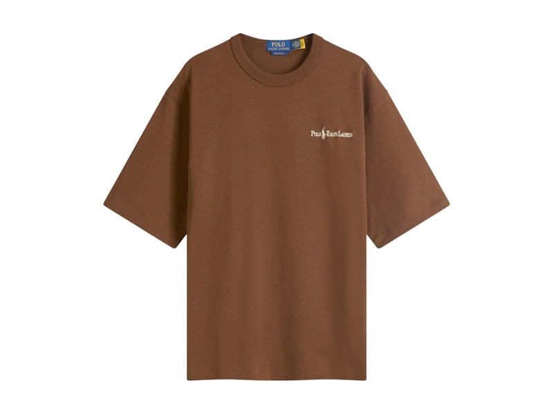 Polo Ralph Lauren Relaxed Fit Embroidered Logo T-shirt Chocolate Mousse