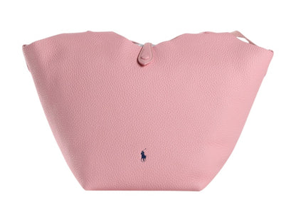 Polo Ralph Lauren Shiny Drum Pebble Medium Bag Cotton Candy