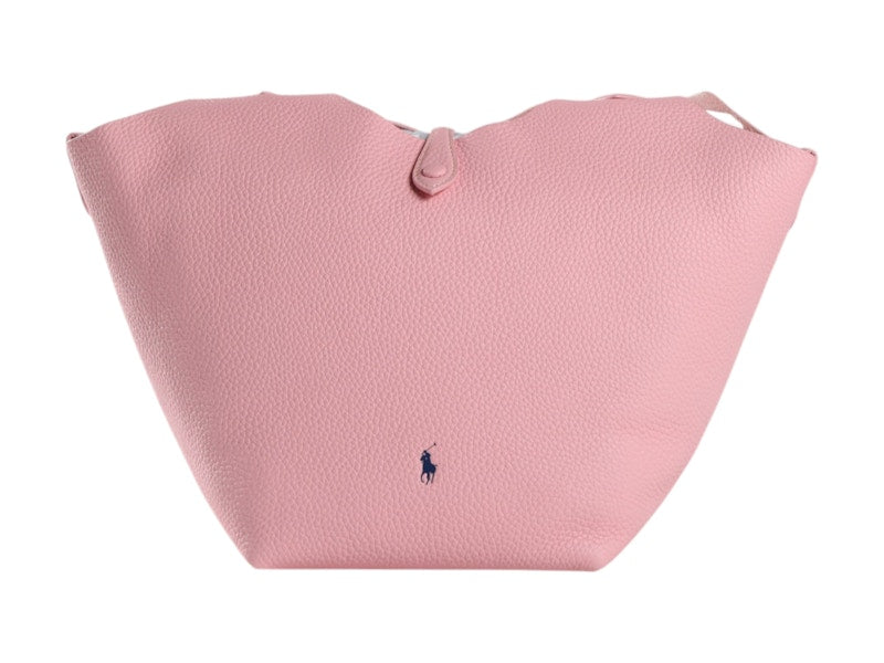 Polo Ralph Lauren Shiny Drum Pebble Medium Bag Cotton Candy