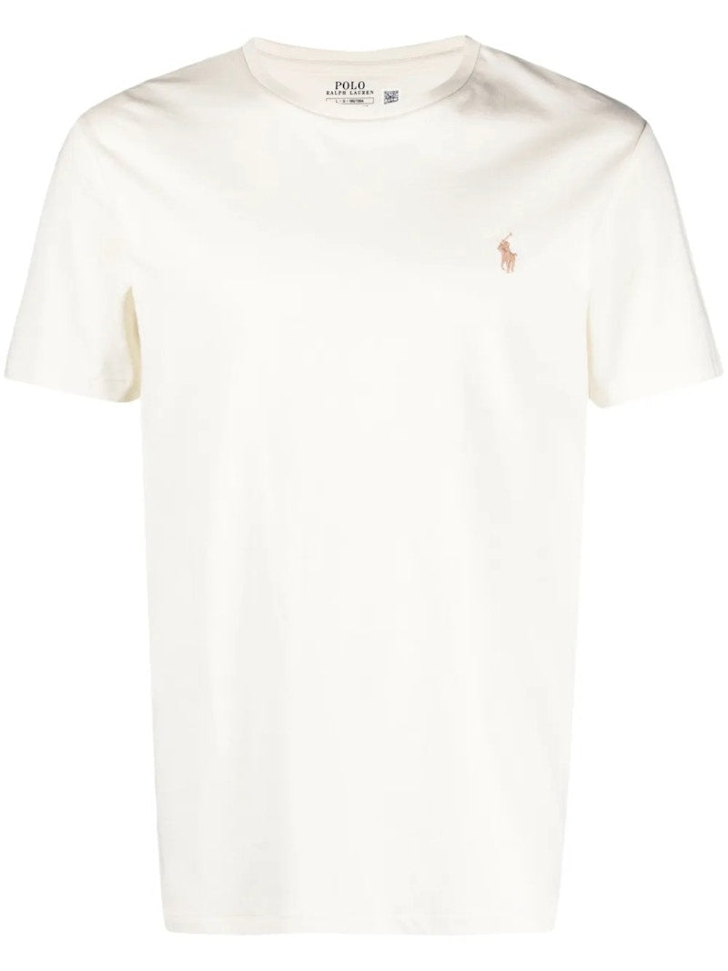 Polo Ralph Lauren Short Sleeve Jersey Knit Crewneck T-shirt Parchment Cream