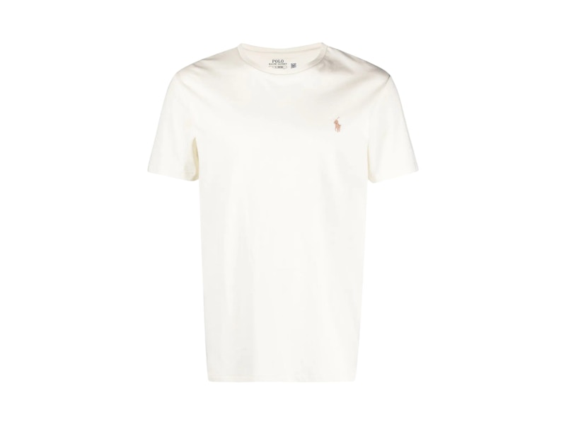 Polo Ralph Lauren Short Sleeve Jersey Knit Crewneck T-shirt Parchment Cream