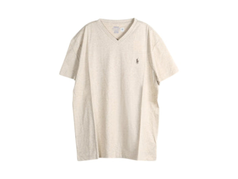 Polo Ralph Lauren Short-Sleeve Jersey Knit V-Neck T-shirt Expedition Dune Heather