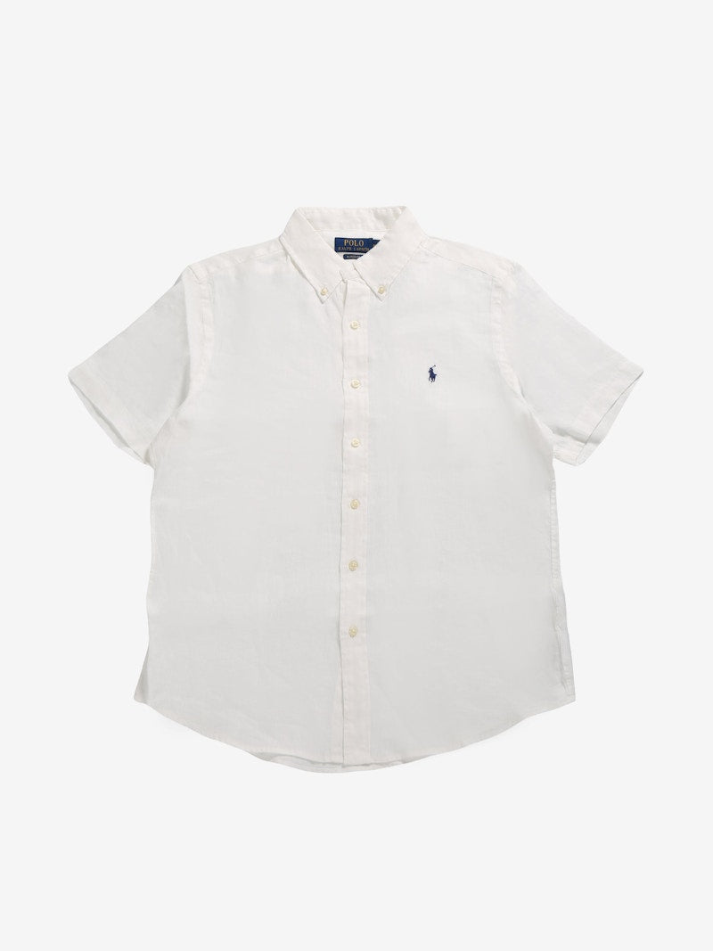 Polo Ralph Lauren Short-Sleeve Slim Fit Mesh Polo Ceramic White