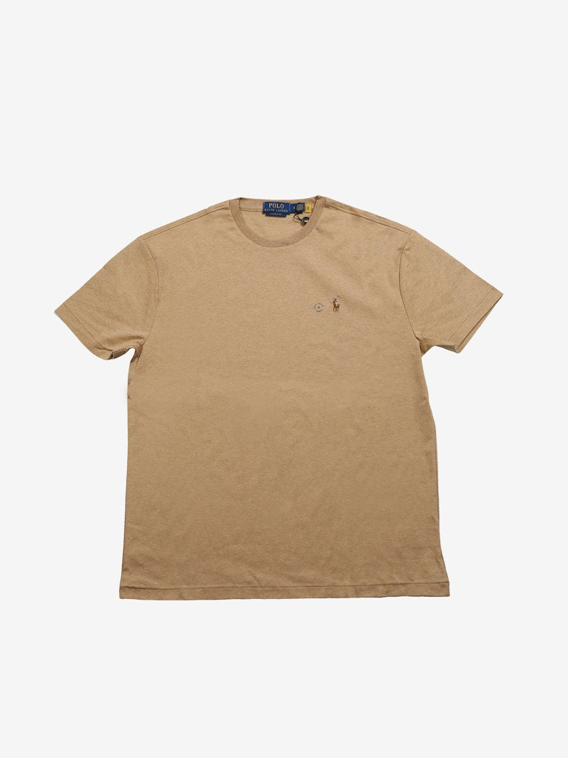 Polo Ralph Lauren Short Sleeve Soft Touch Crewneck T-shirt Classic Camel Heather