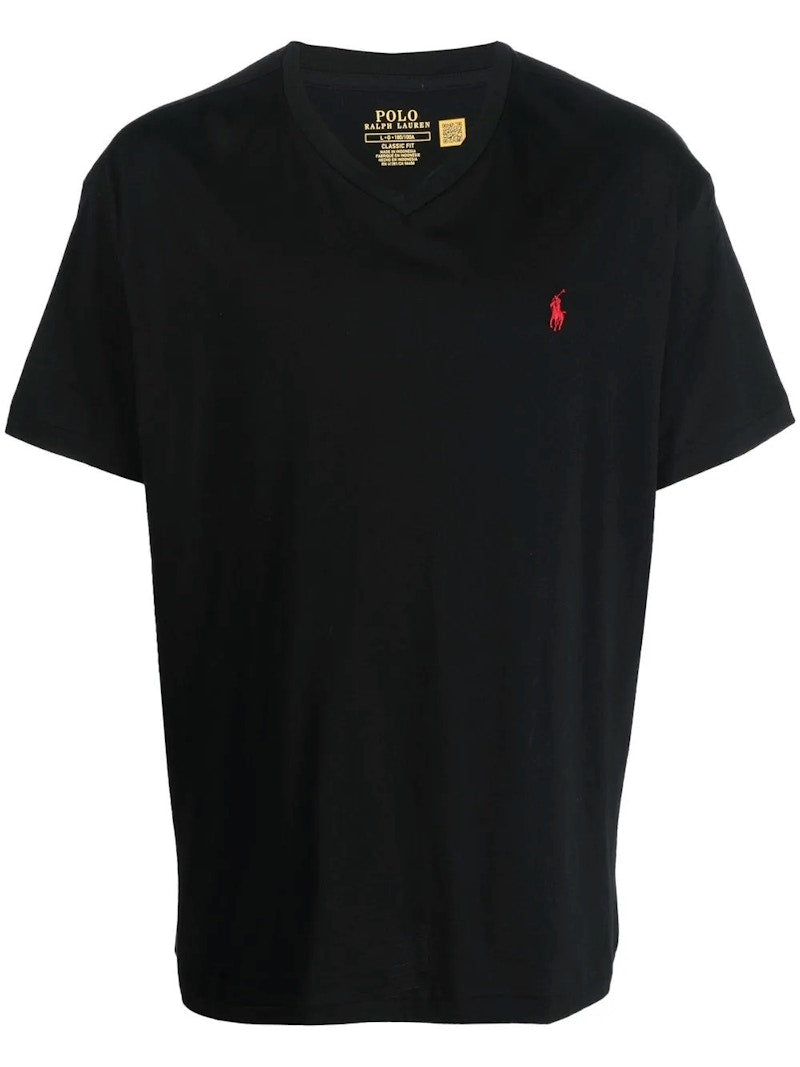 Polo Ralph Lauren Short Sleeve V-Neck Classic Fit T-shirt Black