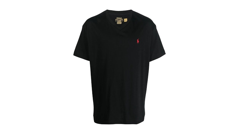 Polo Ralph Lauren Short Sleeve V-Neck Classic Fit T-shirt Black