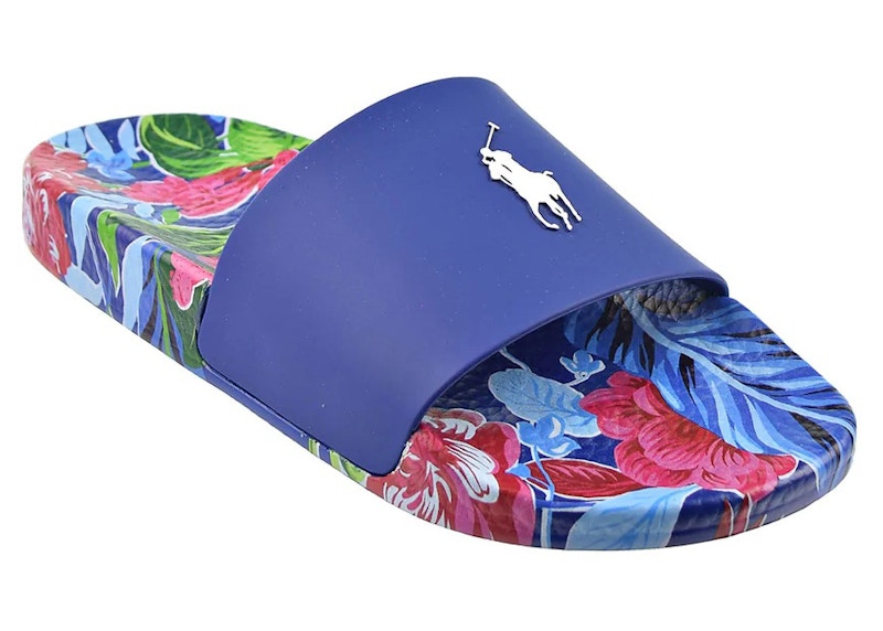 Polo Ralph Lauren Signature Pony Slide Navy Floral