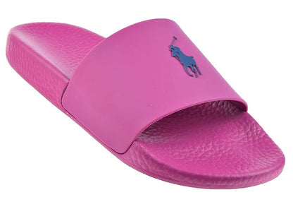 Polo Ralph Lauren Signature Pony Slide Pink Navy