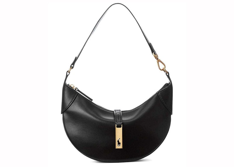 Polo Ralph Lauren Small Leather Bag Black
