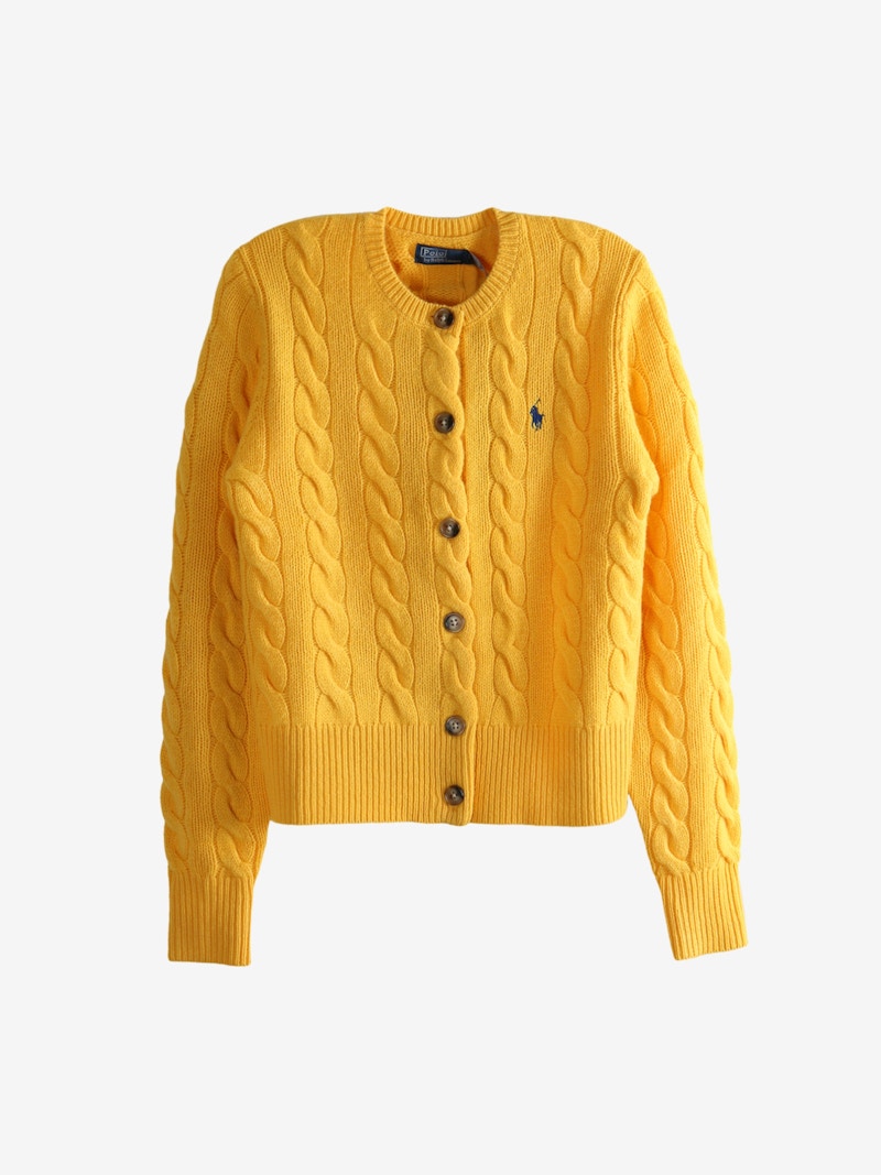Polo Ralph Lauren Sweater Cardigan MUStard Yellow
