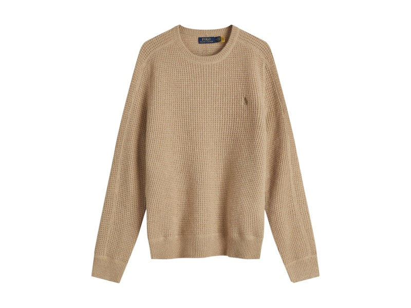 Polo Ralph Lauren Waffle Knit Sweater Dune Melange