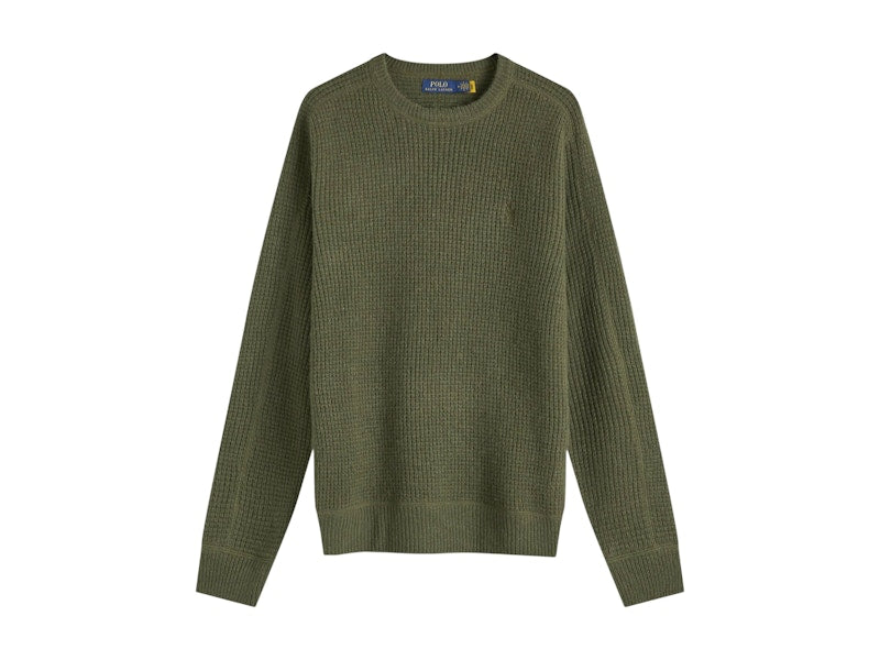 Polo Ralph Lauren Waffle Knit Sweater New Olive