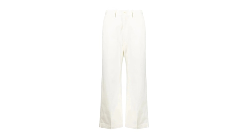 Polo Ralph Lauren Women's High Waisted Cropped Pant Warm White