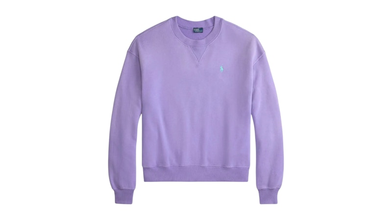 Polo Ralph Lauren Women's Island Knit L/S Crew Neck Sweatshirt Pure Lilac