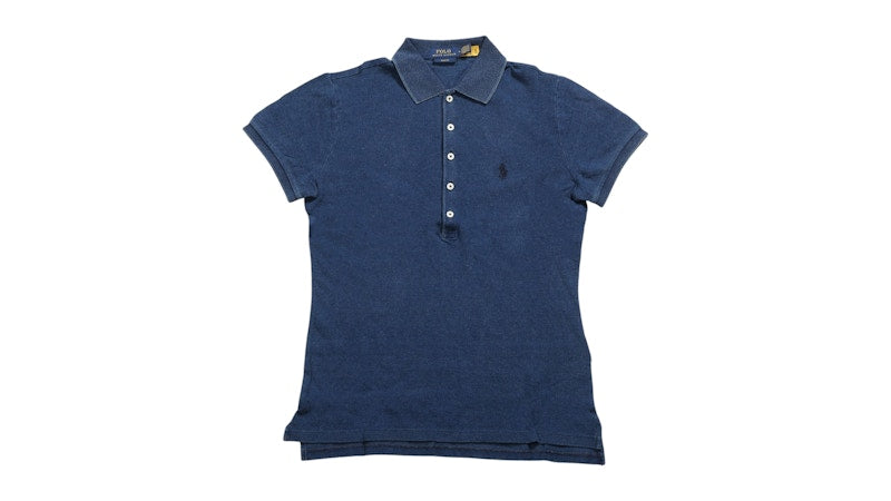 Polo Ralph Lauren Women's Julie Slim Ss Polo Shirt Indigo Blu