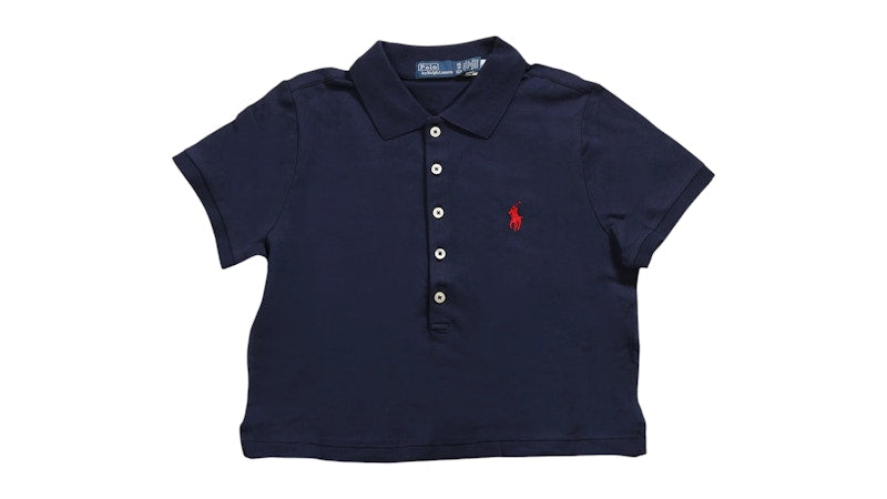Polo Ralph Lauren Women's Knit Collar Polo Shirt Newport Navy