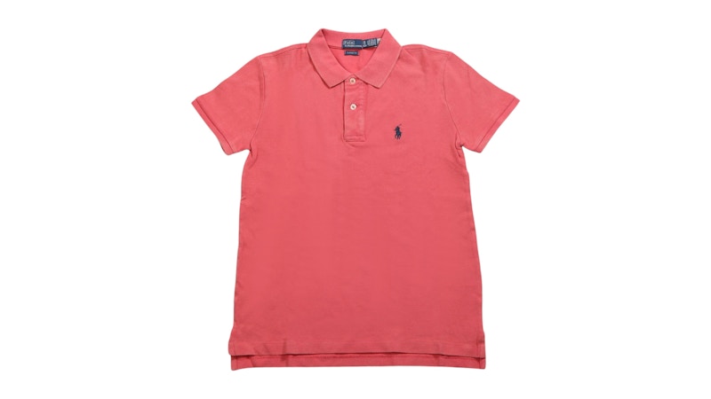 Polo Ralph Lauren Women's Knit Collar Polo Shirt Pale Red