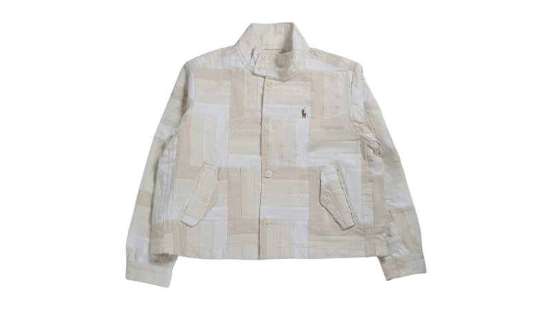 Polo Ralph Lauren Women's Lined Windbreaker Cream Multi