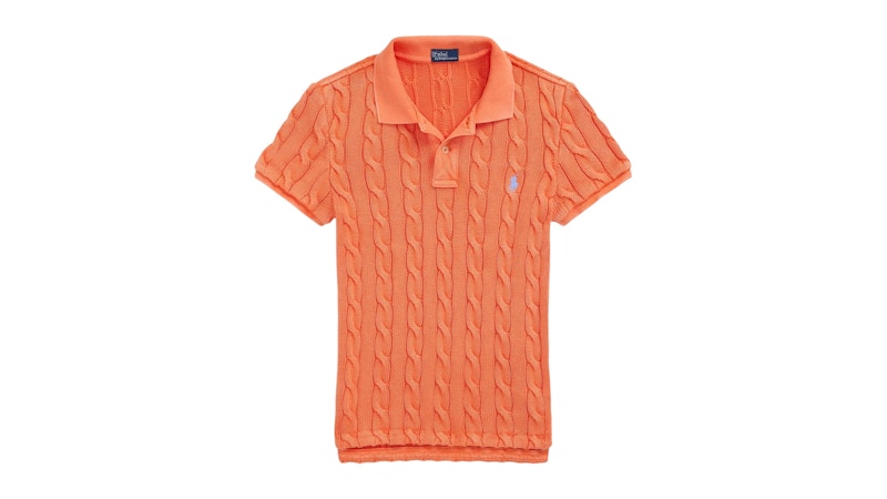 Polo Ralph Lauren Women's Short Sleeve Polo Shirt Kona Orange
