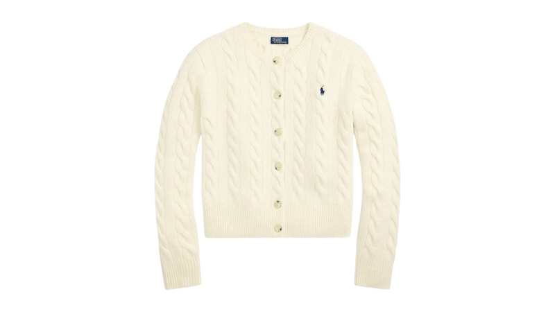 Polo Ralph Lauren Women's Sweater Cardigan Authentic Cream